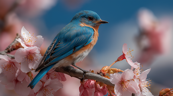 Free Bluebird Bird illustration and picture