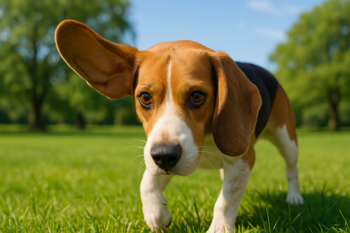 Beagle, Hund, Park, Sonnig, Natur