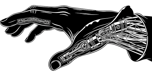 Free ai generated hand robotics vector