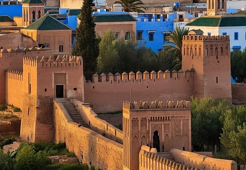 Marokko, Marokkansk, Vegg, Casablanca
