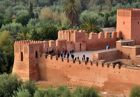 Marokko, Marokkansk, Vegg, Casablanca