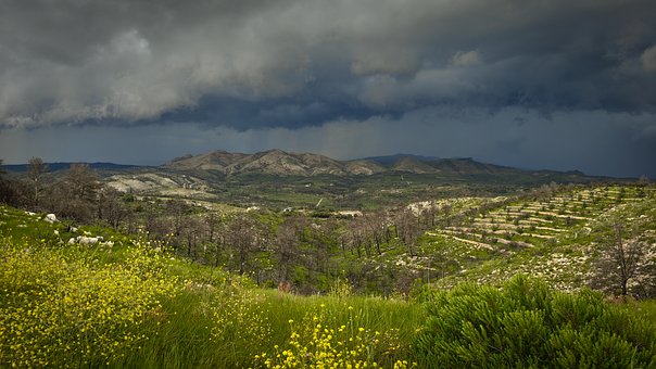 Landschap, Natuur, Berg, Wolk, Storm