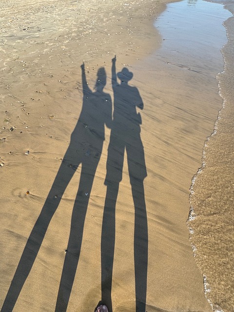 Schaduw, Strand, Zomer, Zand, Vrouw