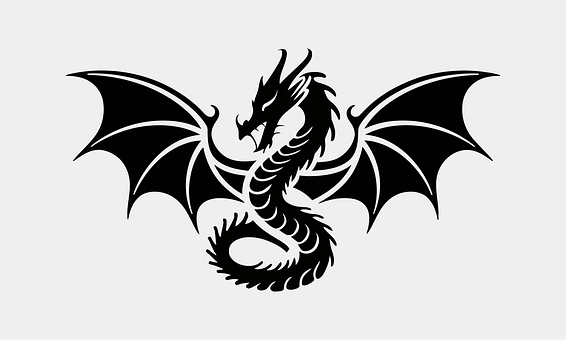 Drak, Ryujin, Kai, Silueta, Tetovanie