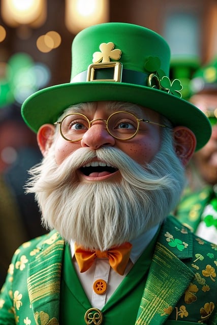 Free ai generated st patrick's day irish man illustration