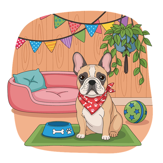 Free ai generated dog pet vector