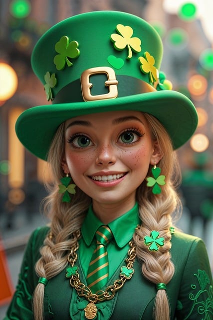 Free ai generated st patrick's day irish man illustration
