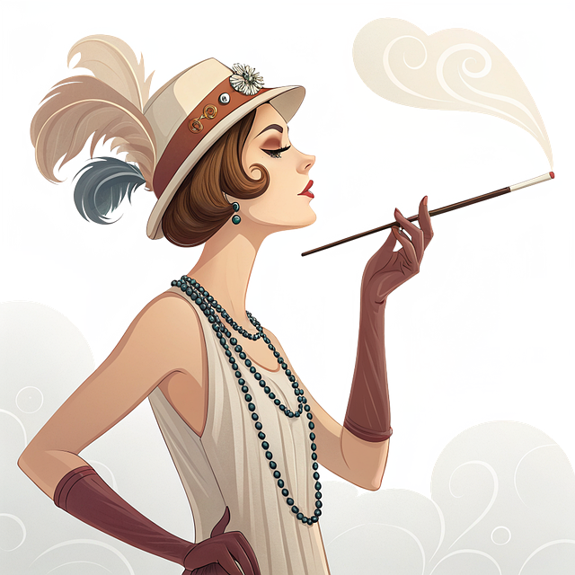 Free woman portrait style illustration