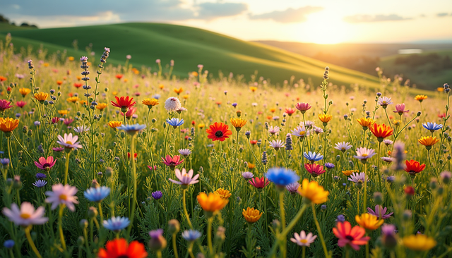 Free Field Flowers illustration and picture