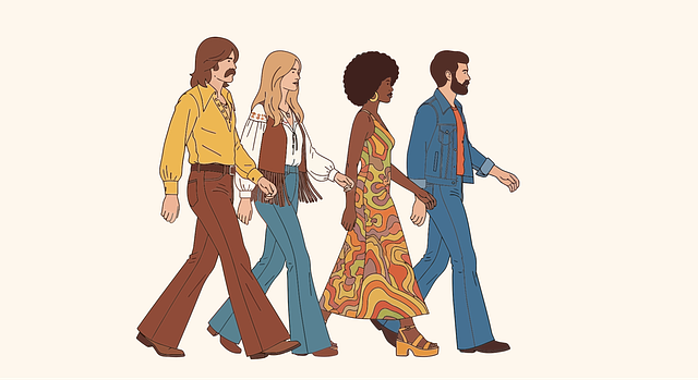 Free retro 1970s vintage vector