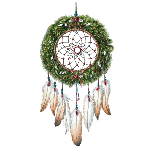 Free wreath christmas nature illustration