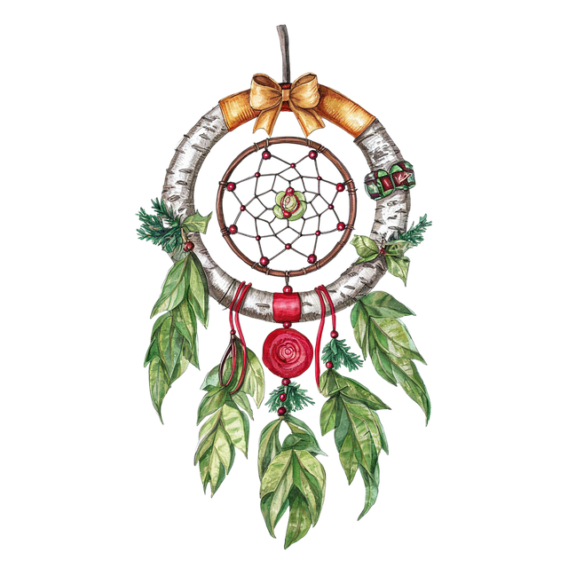 Free wreath christmas nature illustration