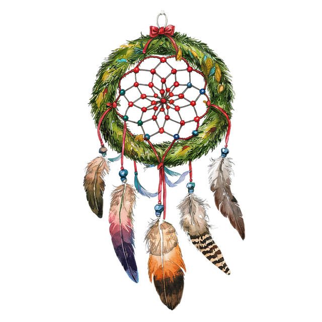 Free wreath christmas nature illustration