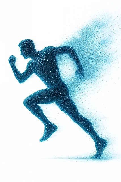 Free digital running athlete illustration