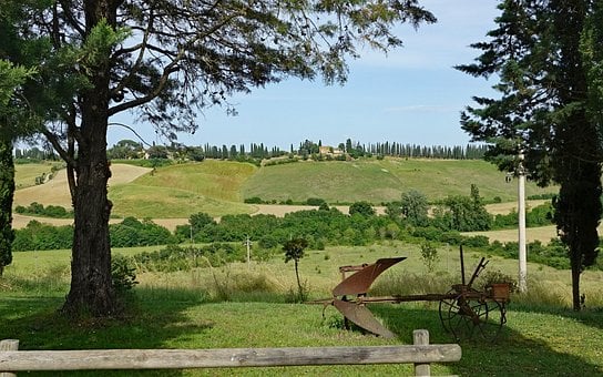 Tuscany, Itália, Vale, Panorama