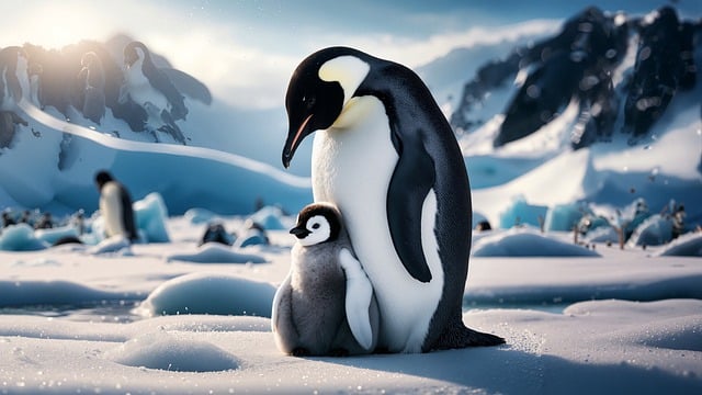 Free ai generated antarctica cold illustration