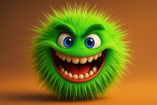 Free cute colorful monsters illustration