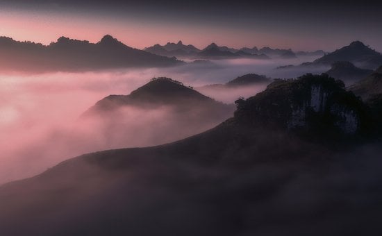 Nori, Munţi, Rouă, Curând, Pădure