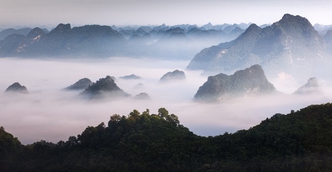 Nor, Munte, Pădure, Strălucitor, Curând