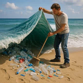 Free Sea Pollution Plastic Waste illustration and picture
