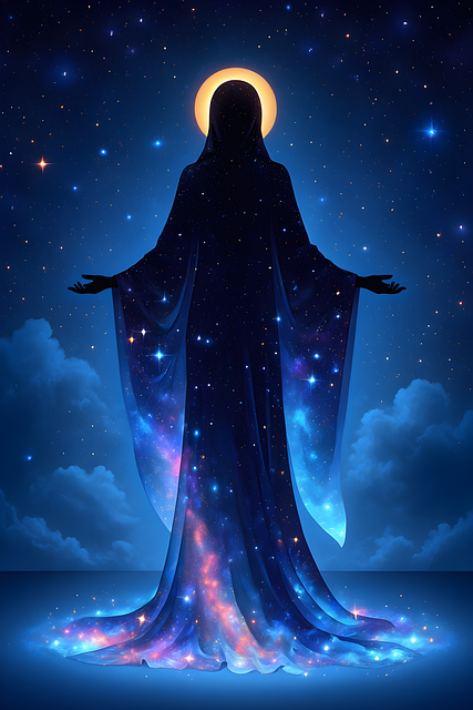 Free ai generated virgin mary maria illustration