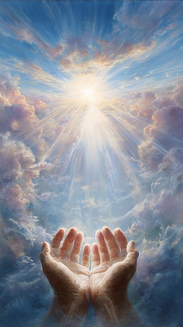 Download Spiritual, Hands, Light. Royalty-Free Stock Illustration Image ...