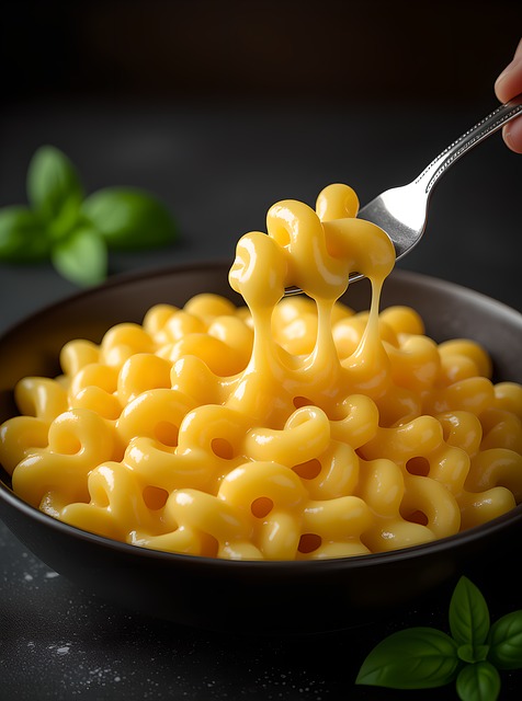 Free ai generated macaroni cheese illustration