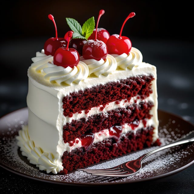 Free ai generated cake black forest cake illustration