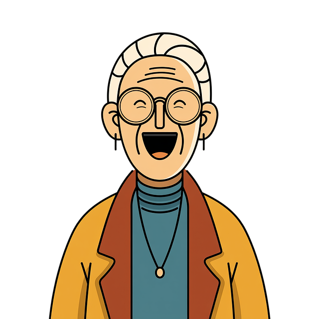 Free ai generated woman elderly illustration