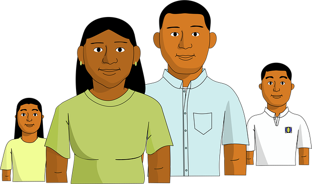 Familie, Sammen, Lykkelig, Datter, Søn