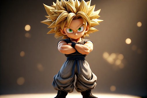 Anime, 3D, Superkraft, Saiyan, Kriger