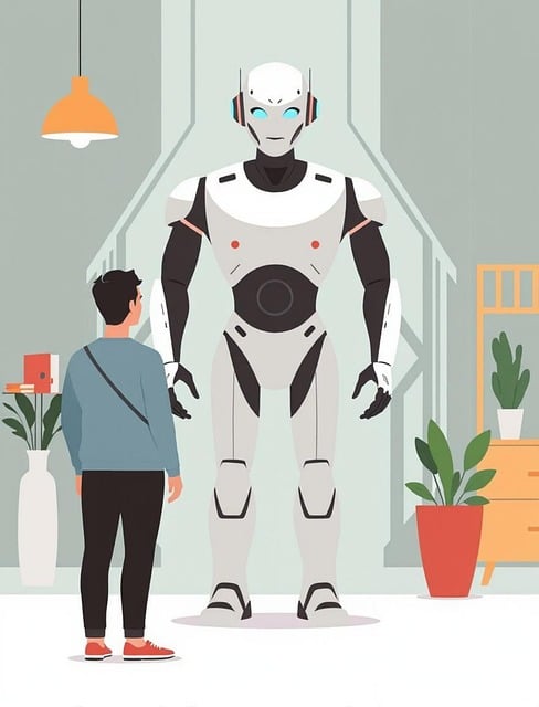 Free robot technology robotics illustration