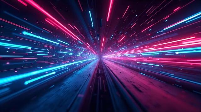 Free light speed motion illustration