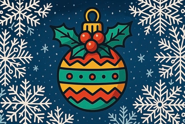 Weihnachtsschmuck, Flitter, Schneeflocke