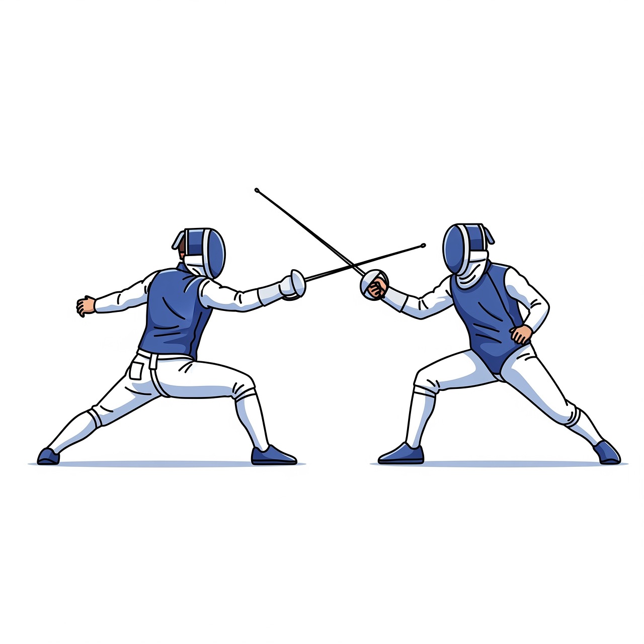 Download free HD stock image of Ai Generated Fencer Free ai generated fencer competition illustration