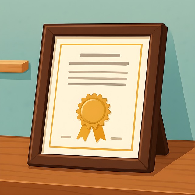 Free ai generated certificate certification illustration