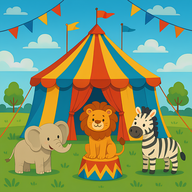 Download free HD stock image of Circus Entertainment Free circus entertainment carnival illustration