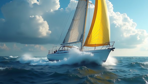 Segelboot, Segeln, Meer, Ozean, Wasser
