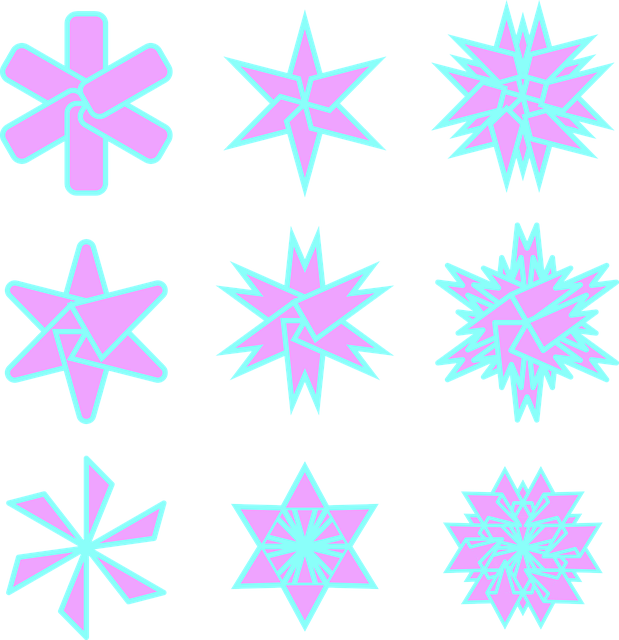 Free Stars Decoration vector and picture
