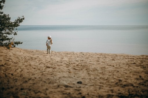 Pige, Natur, Ferie, Træer, Sommer