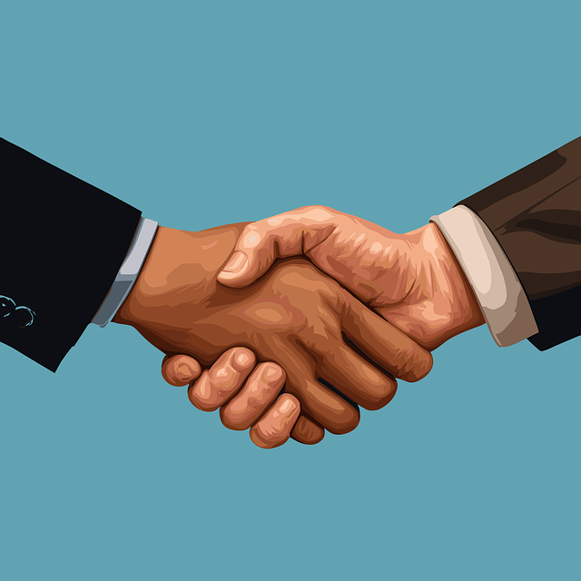 Free ai generated handshake business illustration