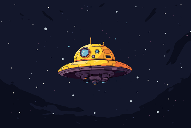 Free ai generated droid spaceship vector