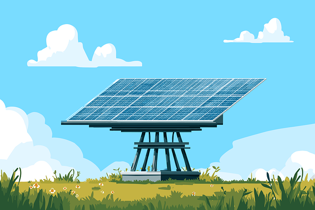 Free solar panels renewable energy photovoltaic cells vector