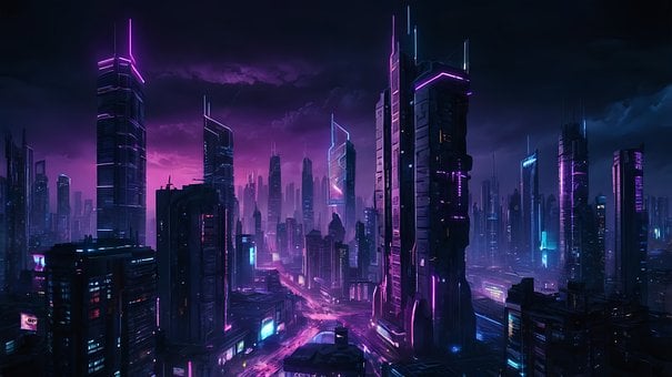 Free Cyberpunk City photo and picture