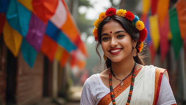 Smukt Billede Af En Bangladeshisk Pige
