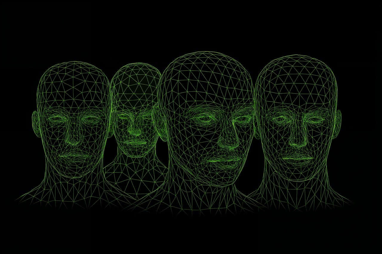 Download free HD stock image of Ai Generated Digitization Free ai generated digitization head illustration