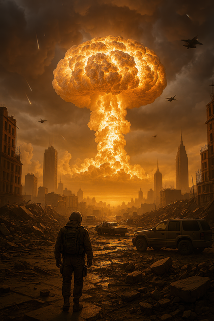 Download free HD stock image of Nuclear Explosion Apocalypse Free nuclear explosion apocalypse mushroom cloud illustration