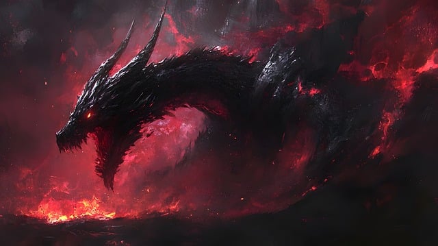 Free ai generated dragon fantasy illustration
