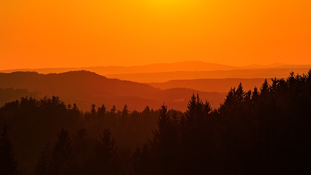 Free Sunset Mountains photo and picture