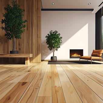 Stue, Interiør, Moderne, Design, Træ